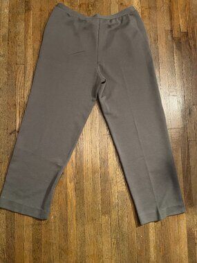 Vintage Brownstone Studio Made in USA Taupe Knit Pants Size 14